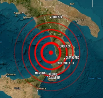 Un terremoto de magnitud 6,2 sacudió el sur de Italia