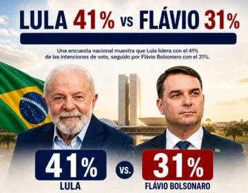 Lula amplía ventaja sobre Flávio Bolsonaro: 41 % a 31 %