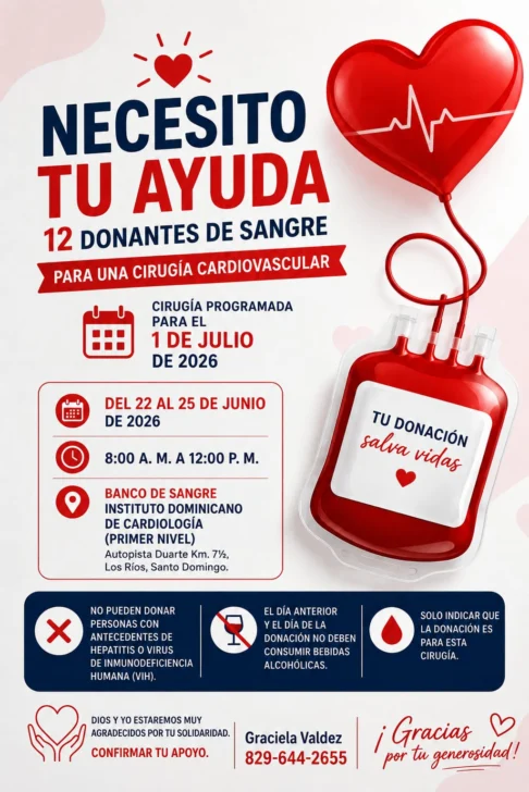 Solicitan 12 donantes de sangre para cirugía cardiovascular de la maestra y periodista Graciela Valdez
