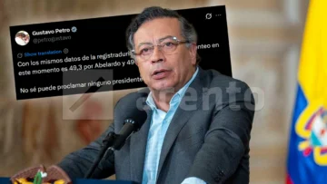 Petro dice que Colombia está dividido en dos y pide acuerdo nacional tras cerrado balotaje con Abelardo en ventaja Petro dice que Colombia está dividido en dos y pide acuerdo nacional tras cerrado balotaje con Abelardo en ventaja