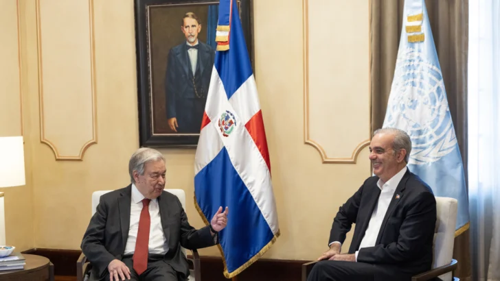 Guterres se reúne con Abinader y dice que restablecer seguridad en Haití es Guterres se reúne con Abinader y dice que restablecer seguridad en Haití es