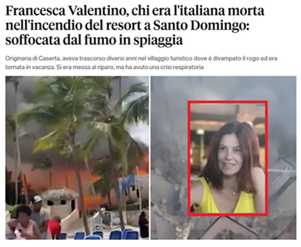 Se preparan primeros vuelos de repatriación de turistas italianos tras incendio con una muerte