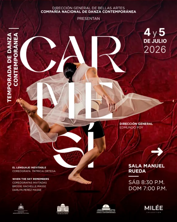 Compañía Nacional de Danza Contemporánea estrenará “Carmesí”, en la Sala Manuel Rueda