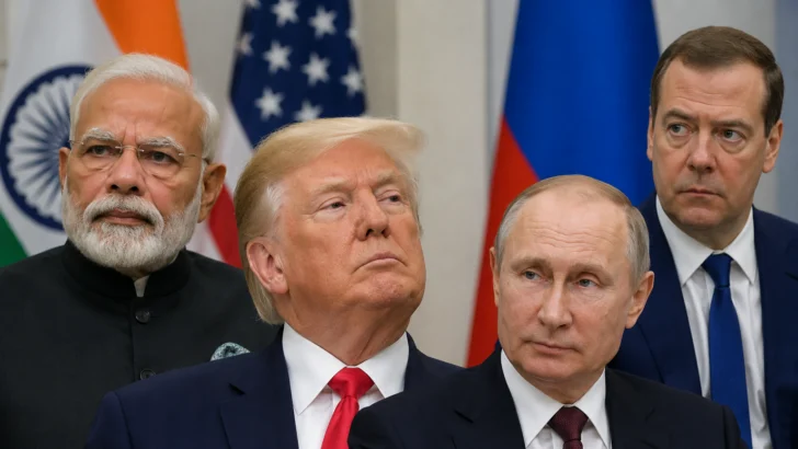 Putin deja a Medvédev la ofensiva verbal contra Trump por India Putin deja a Medvédev la ofensiva verbal contra Trump por India