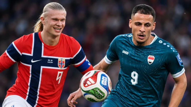 Noruega debuta con autoridad al vencer 4-1 a Irak liderada por Haaland