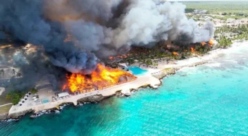 Turistas de hotel incendiado en Bayahíbe regresan a sus países