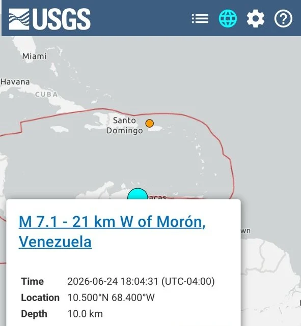 EEUU emite un aviso de tsunami para parte del Caribe tras un sismo en Venezuela