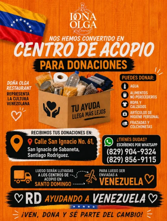 ¿Buscas centros de acopio para ayudar a Venezuela desde República Dominicana? Aquí te mostramos dónde donar y qué insumos necesitan