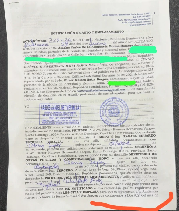 Tribunal cita a ministro Estrella por desacato a sentencias laborales Tribunal cita a ministro Estrella por desacato a sentencias laborales