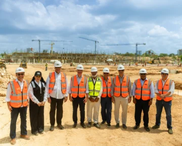 Banco Popular constata avances de City Center en Santo Domingo Este