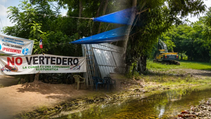 Comunitarios cumplen 91 días de protesta contra proyecto de vertedero en La Cuaba, Pedro Brand
