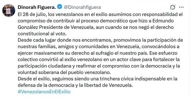 Delegada de EEUU reconoce a González Urrutia en vísperas del diálogo con chavistas