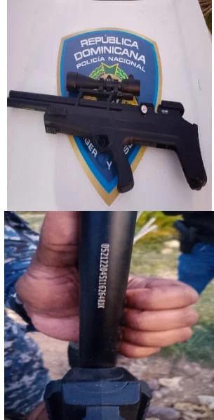Policía detiene a mujer tras viralizarse video en el que amenaza a haitianos con rifle de aire