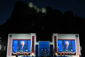 Trump desde el Monte Rushmore: 