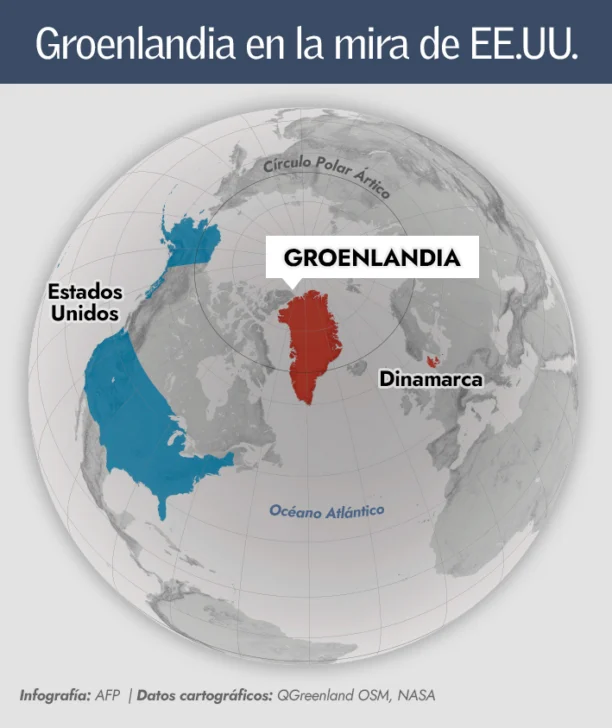 Trump reavivó disputa por Groenlandia y tensó a la OTAN con nuevas presiones sobre el Ártico Trump reavivó disputa por Groenlandia y tensó a la OTAN con nuevas presiones sobre el Ártico