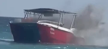 Incendio de embarcación frente a isla Saona deja al menos 12 heridos