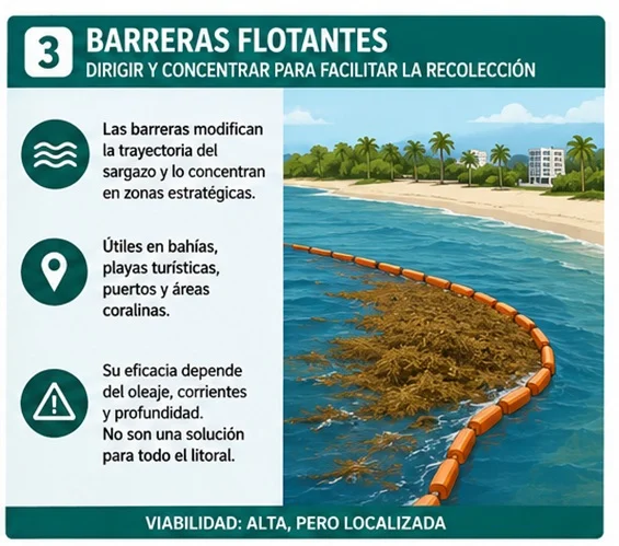 Del barco recolector al biochar: lo que realmente sirve frente el sargazo