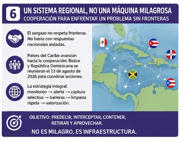 Del barco recolector al biochar: lo que realmente sirve frente el sargazo