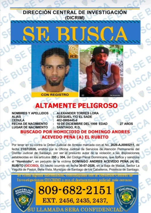 Hombre señalado por muerte de “El Rubito” se entrega a la Policía en Santiago