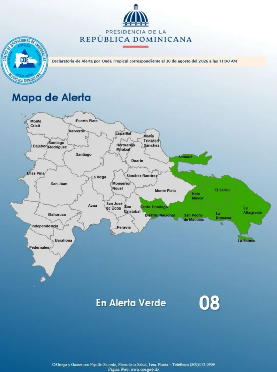 Alerta verde en ocho provincias ante el paso de los remanentes de la tormenta Dolly Alerta verde en ocho provincias ante el paso de los remanentes de la tormenta Dolly