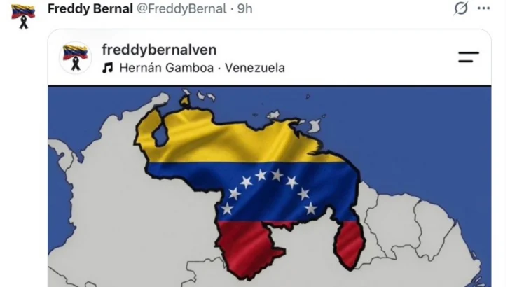 Gobernadores chavistas publican el mapa de Venezuela con su bandera en respuesta a Trump