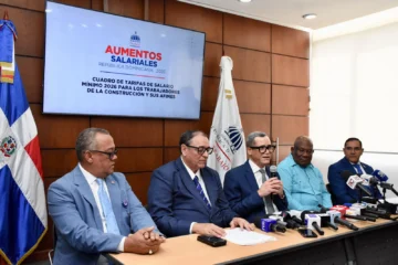 Gobierno acuerda aumento de 20 % al salario mínimo de trabajadores de la construcción