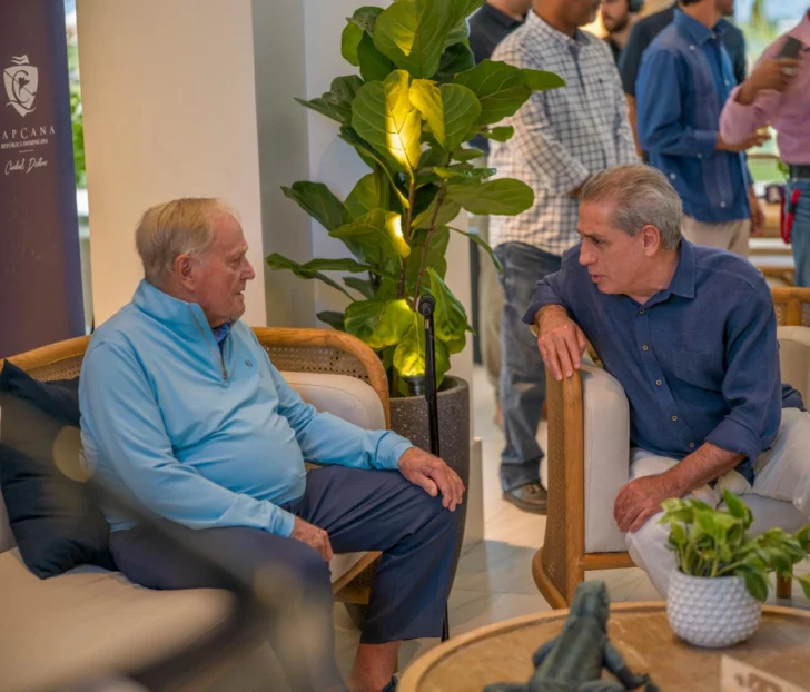 Jack Nicklaus y Fernando Hazoury. 