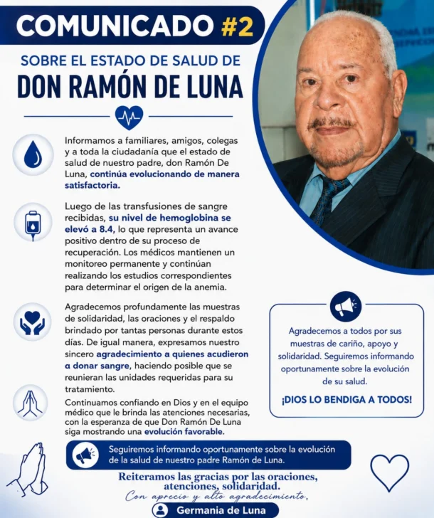 Ramón De Luna permanece estable tras ser ingresado en un centro de salud de Santiago