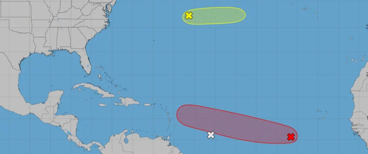 Depresión tropical en el Atlántico se encamina hacia el Caribe