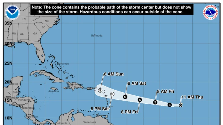 Se forma la tormenta tropical Dolly en el Atlántico central sin riesgo por ahora en tierra