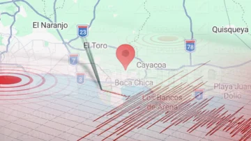 Sismo de magnitud 3.0 se registra cerca de Boca Chica la noche de este lunes