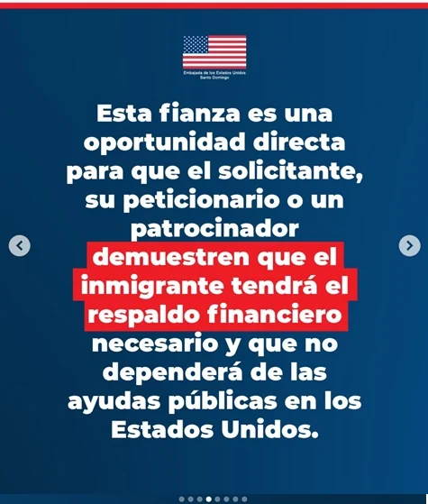 EEUU exige fianza económica a dominicanos que soliciten visa de residencia