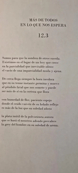 Más de todos en lo que nos espera: la permanencia del ser en la memoria de los hombres