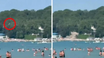 Al menos 7 muertos y 40 heridos por el impacto de un dron ucraniano en una playa llena de bañistas en el mar Negro, según las autoridades rusas Al menos 7 muertos y 40 heridos por el impacto de un dron ucraniano en una playa llena de bañistas en el mar Negro, según las autoridades rusas
