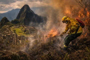 Incendio en Machu Picchu afecta desde el lunes 1,5 hectáreas de bosque primario