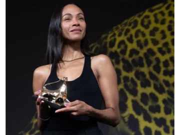 Zoë Saldaña recibe reconocimiento en Locarno y revela que quiere dirigir su primera película