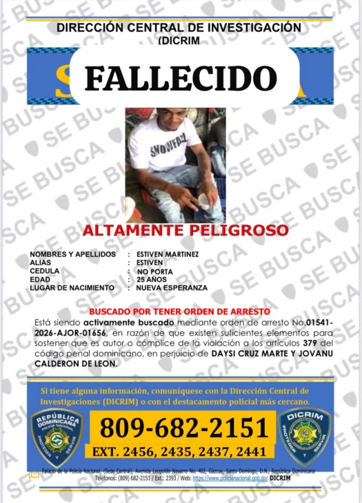 ¡Otro más en '29″! Muere hombre buscado por varios delitos durante intervención de la DICRIM en Santo Domingo