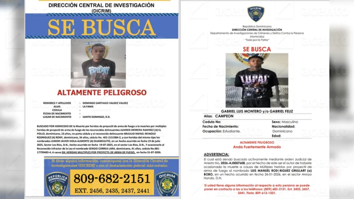 Tres presuntos delincuentes mueren en intercambios de disparos durante operativos policiales en Barahona y Los Alcarrizos Tres presuntos delincuentes mueren en intercambios de disparos durante operativos policiales en Barahona y Los Alcarrizos