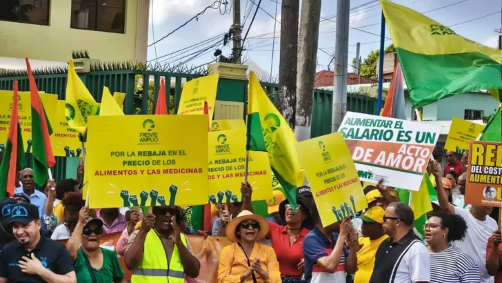 Frente Amplio convoca caminata en Los Alcarrizos contra el costo de la vida y los apagones