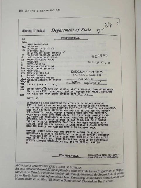 Haití, la CIA y los asesores de EEUU en el golpe de Estado contra Bosch