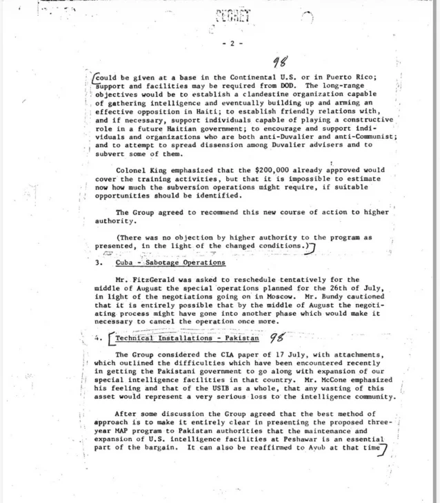 Haití, la CIA y los asesores de EEUU en el golpe de Estado contra Bosch
