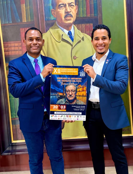  Jimmy Feliz y Ronny Ramírez representarán a la República Dominicana en el XII Festival Mundial de Poesía Contemporánea de San Cristóbal de las Casas