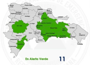 COE amplía alerta verde por lluvias asociadas a vaguada y onda tropical