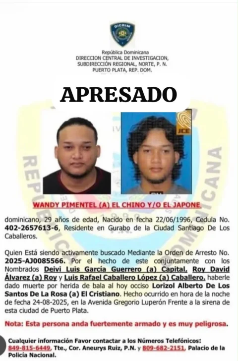Capturan en Bonao a hombre buscado por homicidio ocurrido en Puerto Plata
