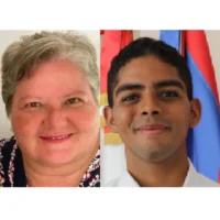 Ana Pérez y Emmanuel Volquez