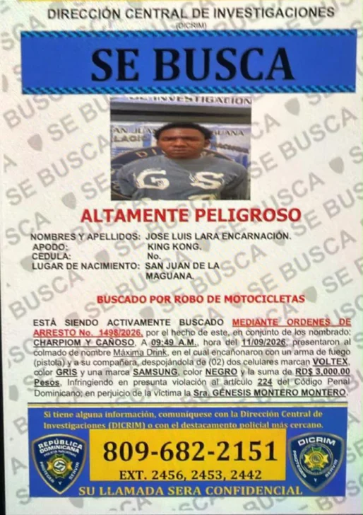 Arrestan a «King Kong» en San Juan con presunta cocaína, marihuana, crack y un revólver
