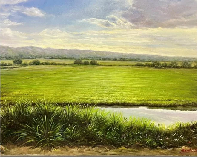 Artista-plastica-Brenda-Perez.-Exposicion-Mar-y-Tierra.-Santo-Domingo-2025