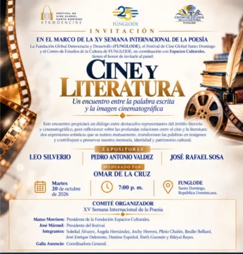 XV Semana de la Poesía de Santo Domingo: debate sobre cine y literatura en Funglode XV Semana de la Poesía de Santo Domingo: debate sobre cine y literatura en Funglode