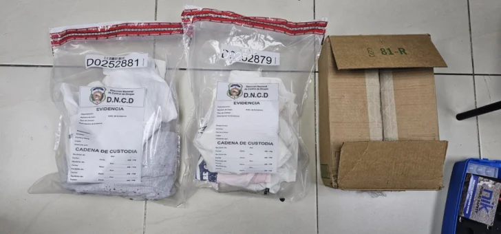 DNCD decomisa cinco prendas impregnadas de presunta cocaína que serían enviadas a Bélgica