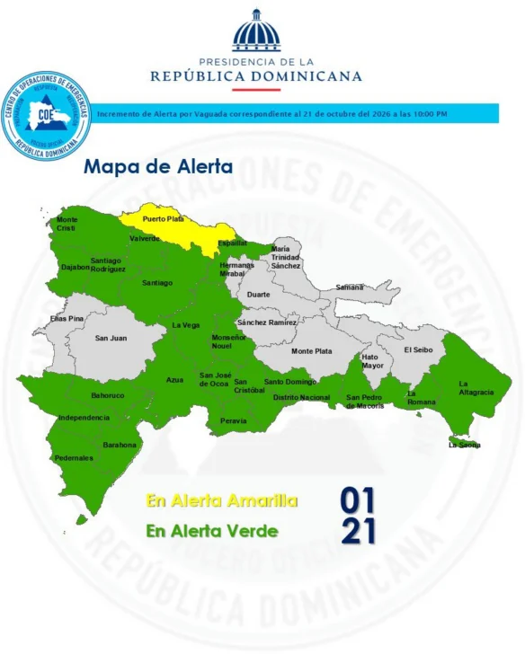 COE activa planes de contingencia ante lluvias de más de 200 milímetros previstas desde este jueves